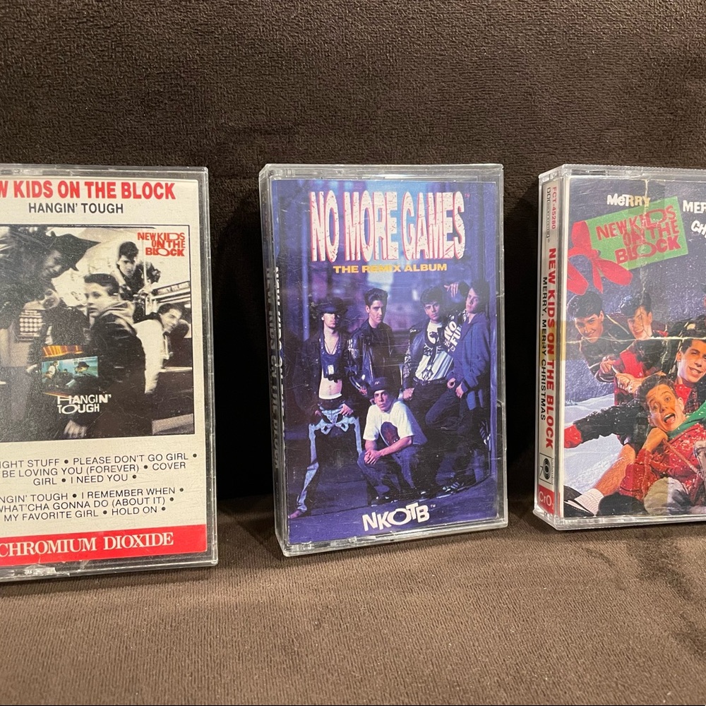 Vintage New Kids on the Block NKOTB set of 3 cassettes